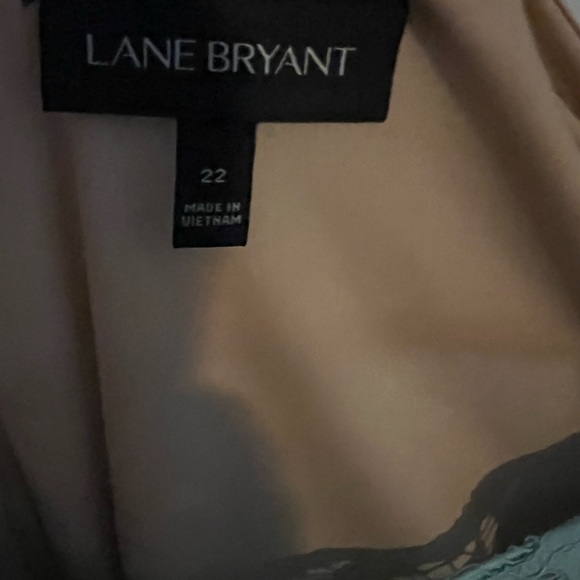 Lane Bryant size 22 teal with nude slip attached - Picture 5 of 6